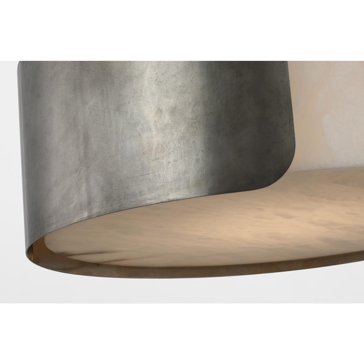 Anne-Marie Barton Armise LED 27.5 inch Mottled Pewter Drum Chandelier Ceiling Light