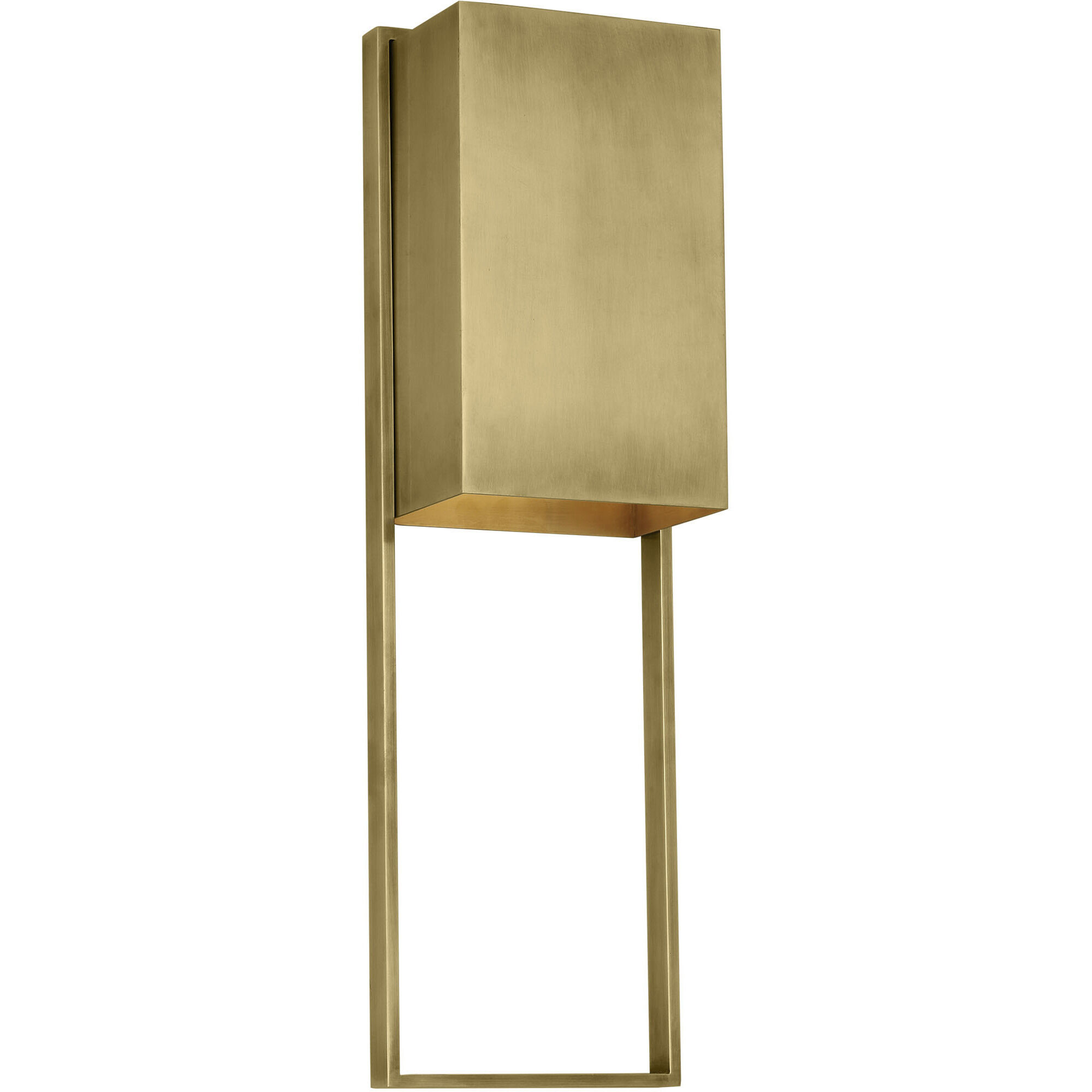 Mick De Giulio Alude LED 24 inch Hand-Rubbed Antique Brass Outoor Wall Light