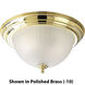 Melon Glass 2 Light 13 inch Cobblestone Close-to-Ceiling Ceiling Light in Bulbs Not Included