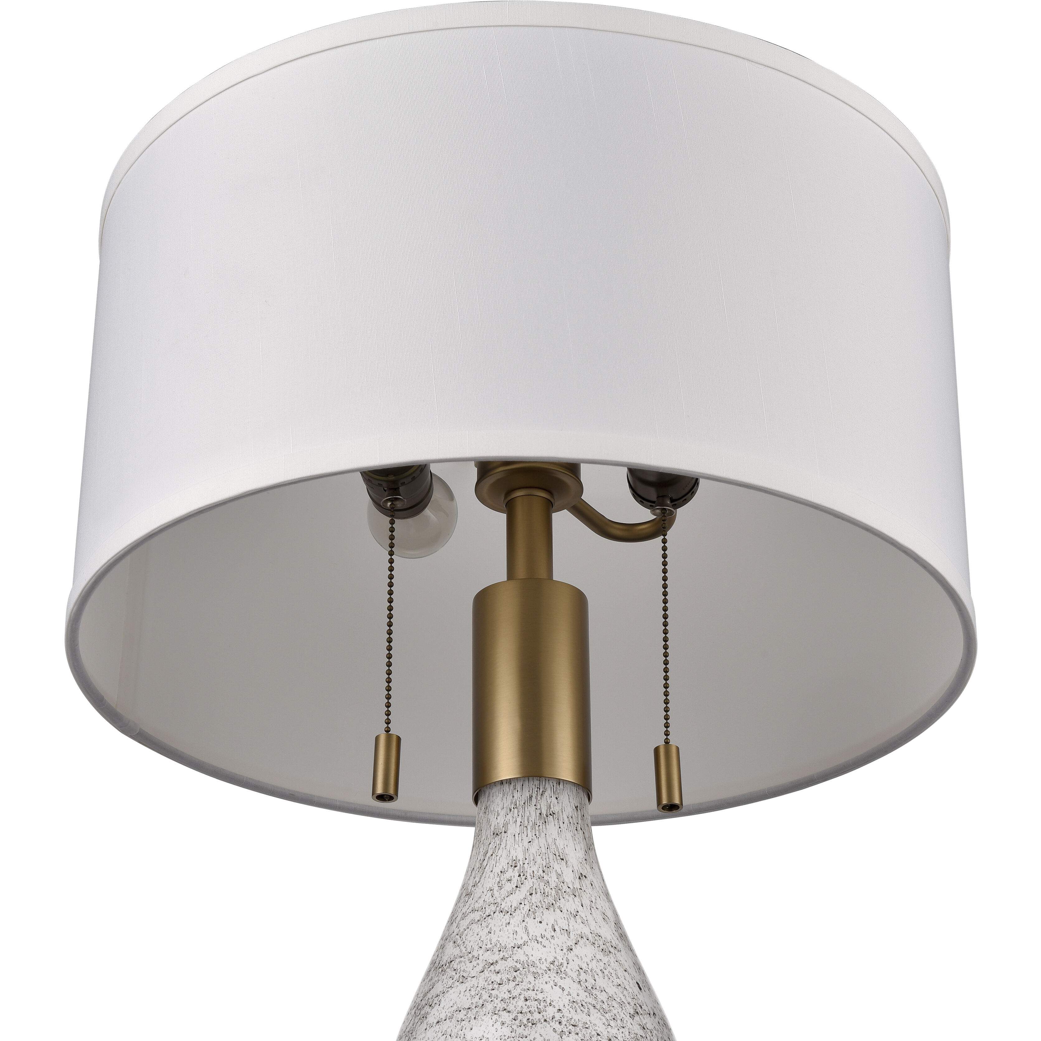 Carling 32 inch 60 watt White Table Lamp Portable Light