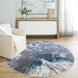 Darica Blue Rug in 7 Round