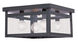 Milford 4 Light 11 inch Bronze Flush Mount Ceiling Light