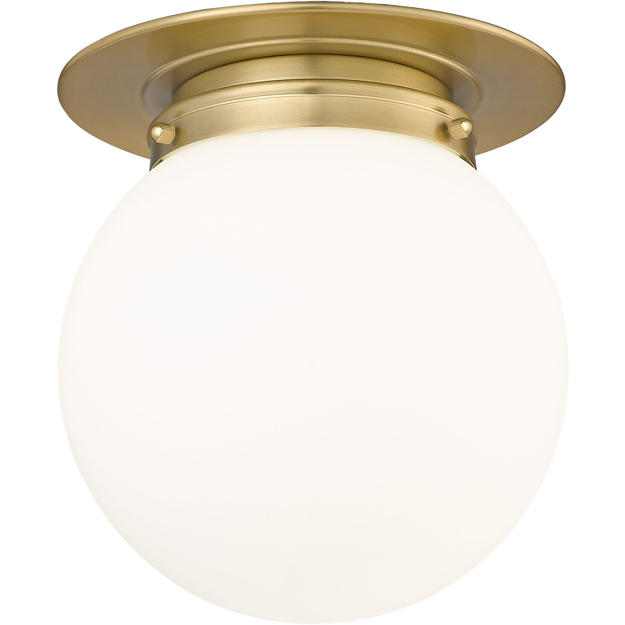 Calhoun 1 Light 9 inch Heritage Brass Flush Mount Ceiling Light