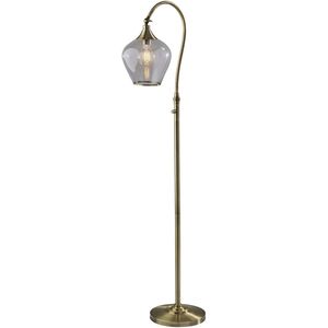 Bradford 59 inch 40.00 watt Antique Brass Floor Lamp Portable Light