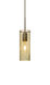 Juni 10 1 Light Bronze Pendant Ceiling Light in Gold Bubble Glass