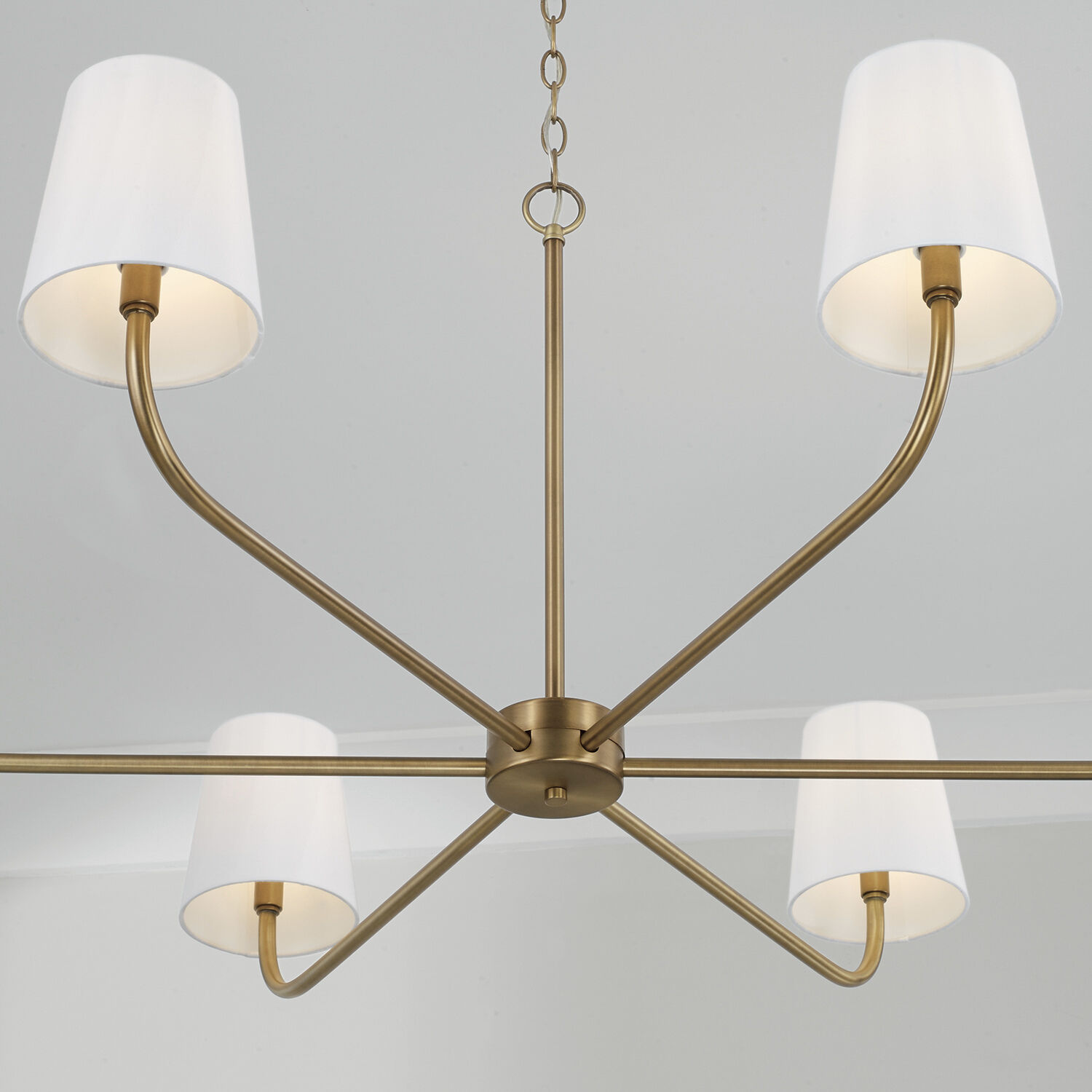 Brody 6 Light 47 inch Aged Brass Chandelier Ceiling Light