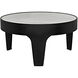Cylinder 36 X 36 inch Matte Black Coffee Table, Round
