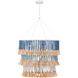 St. Barts 7 Light 33 inch Sugar White Chandelier Ceiling Light, Jamie Beckwith Collection