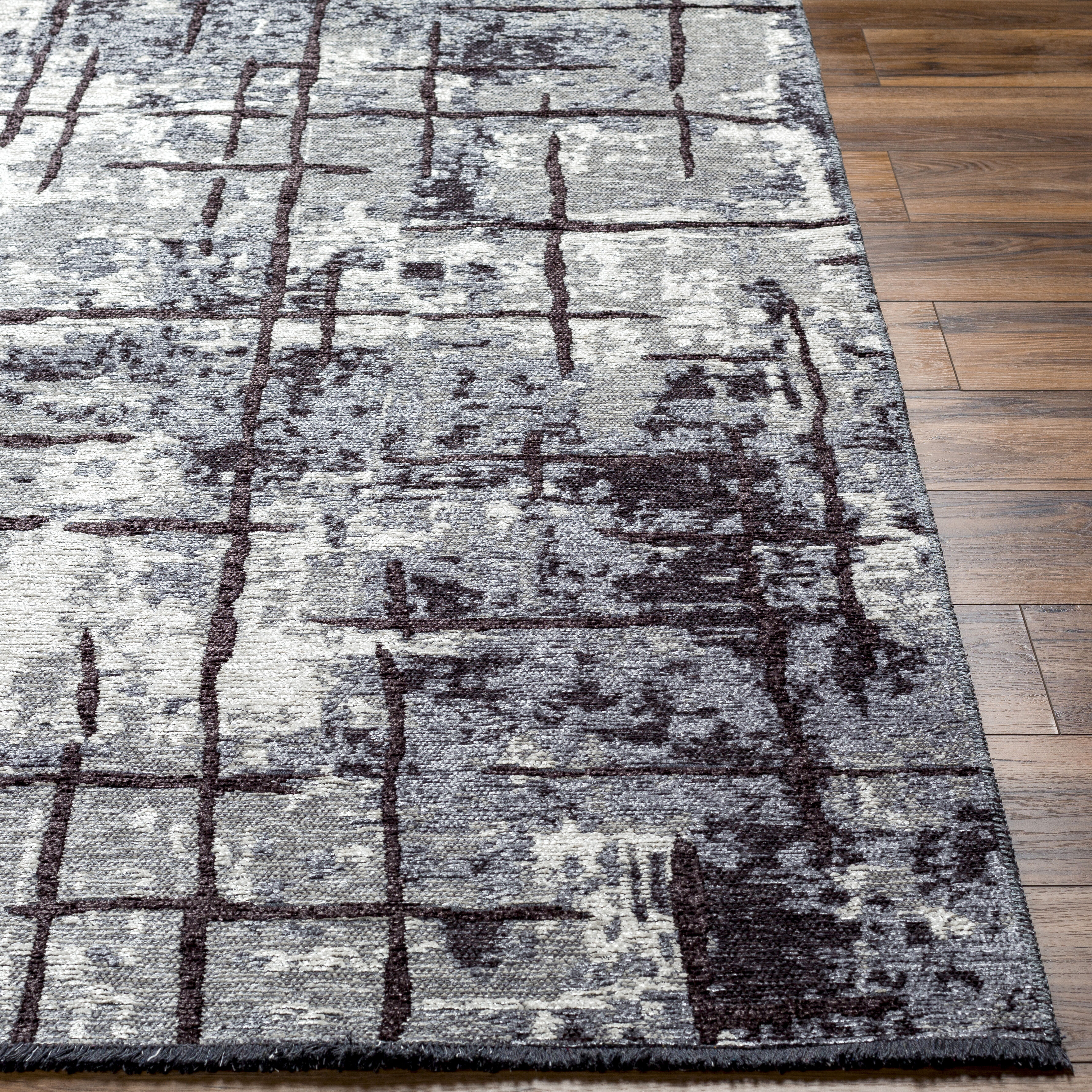Toscana 84 X 59 inch Slate Rug, Rectangle