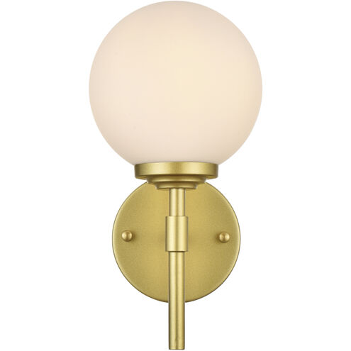 Ansley 1 Light 6 inch Brass Bath Sconce Wall Light