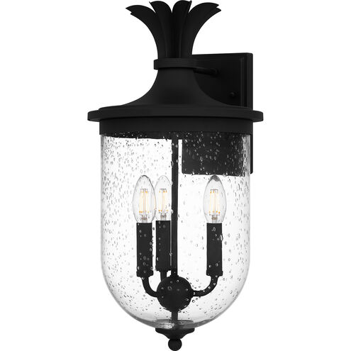 Havana 3 Light 10 inch Earth Black Outdoor Lantern, Large