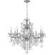 Maria Theresa 9 Light 28 inch Polished Chrome Chandelier Ceiling Light in Clear Hand Cut