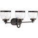 Judson 3 Light 26 inch Antique Bronze Bath Vanity Wall Light