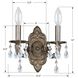 Paris Market 2 Light 10 inch Venetian Bronze Sconce Wall Light in Clear Hand Cut