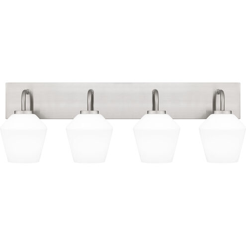 Nielson 4 Light 29.25 inch Brushed Nickel Bath Light Wall Light, Extra Large