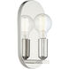 Modern 1 Light 5.5 inch Polished Nickel Wall Sconce Wall Light