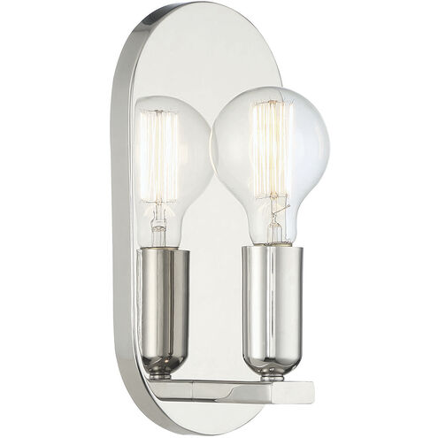 Modern 1 Light 5.5 inch Polished Nickel Wall Sconce Wall Light