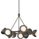 Brooklyn 9 Light 32 inch Bronze and Ink Ring Pendant Ceiling Light