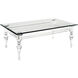 Jacobs 45 X 28 inch Clear Coffee Table, Rectangular