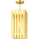 Greenwich 1 Light 8 inch Satin Brass Outdoor Pendant Lantern