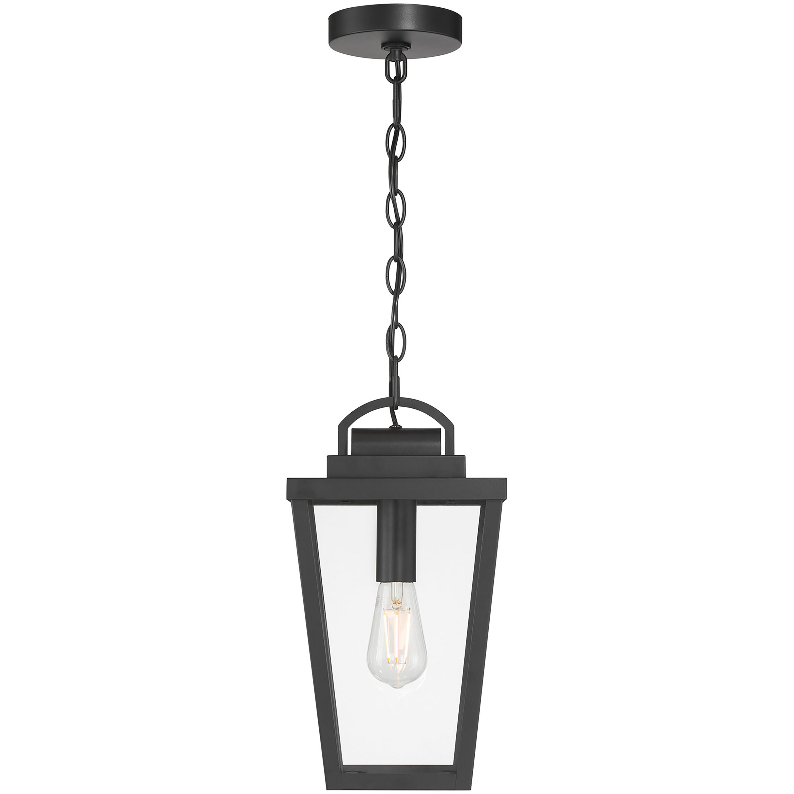Brenwick 1 Light 8 inch Powder Coated Black Outdoor Hanging Pendant