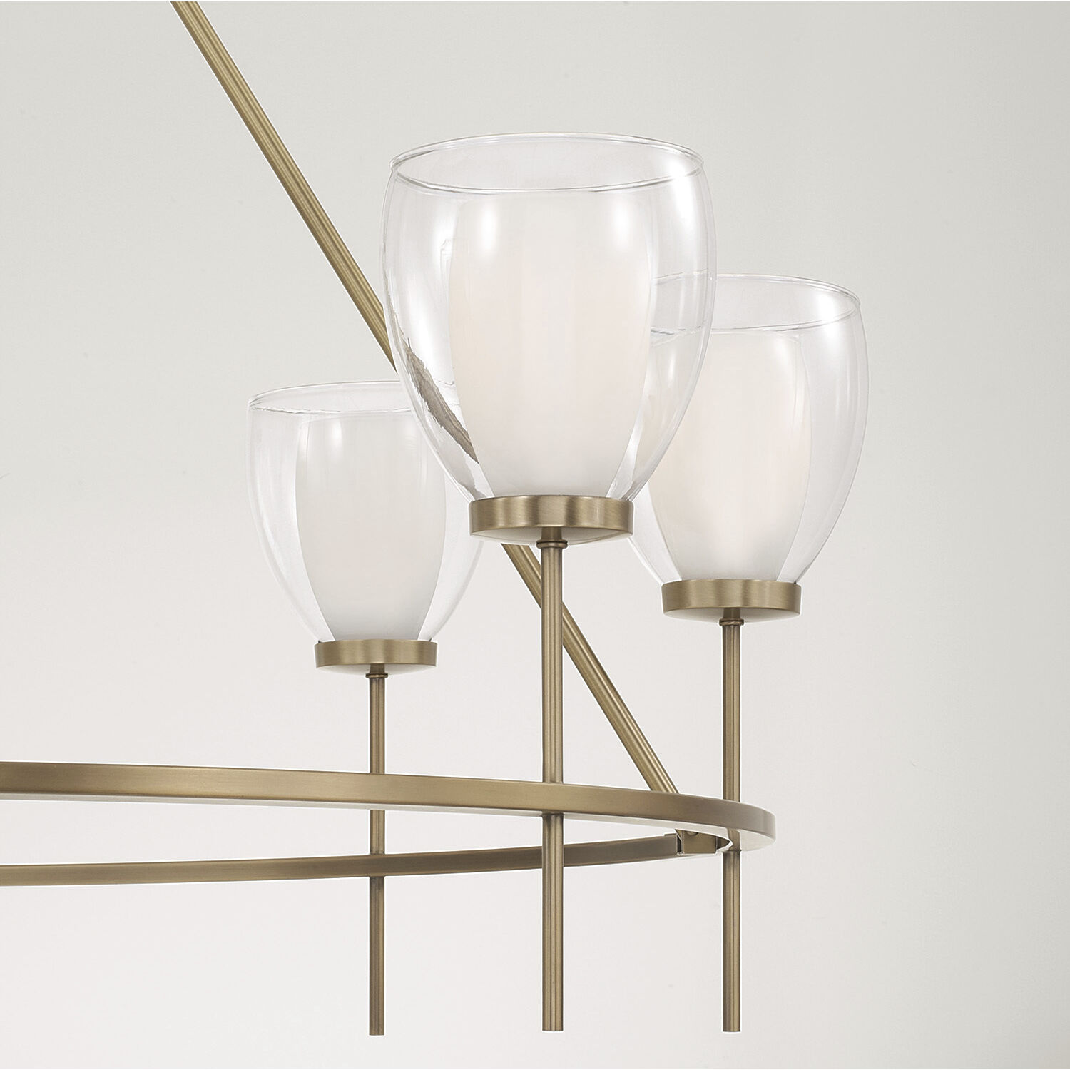 Joss 8 Light 45.5 inch Aged Brass Chandelier Ceiling Light