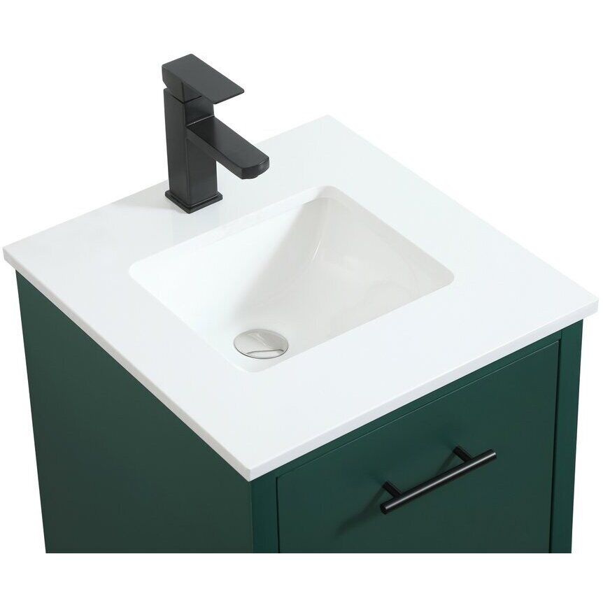 Cyrus 19 X 18 X 33.5 inch Green Vanity Sink Set