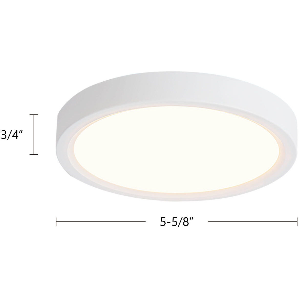 Mio LED 5.63 inch White Flush Mount Ceiling Light