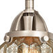 Nouveau 2 Chatham 2 Light 14 inch Brushed Satin Nickel Bath Vanity Light Wall Light in Mercury Glass