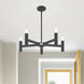 Copenhagen 5 Light 25 inch Scandinavian Gray Chandelier Ceiling Light
