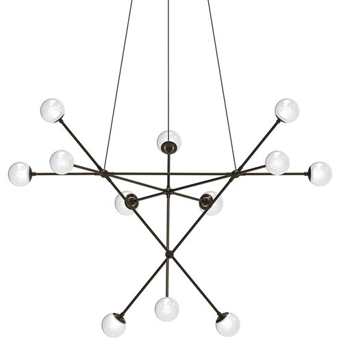 Proton LED 40 inch Polished Black Nickel Pendant Ceiling Light