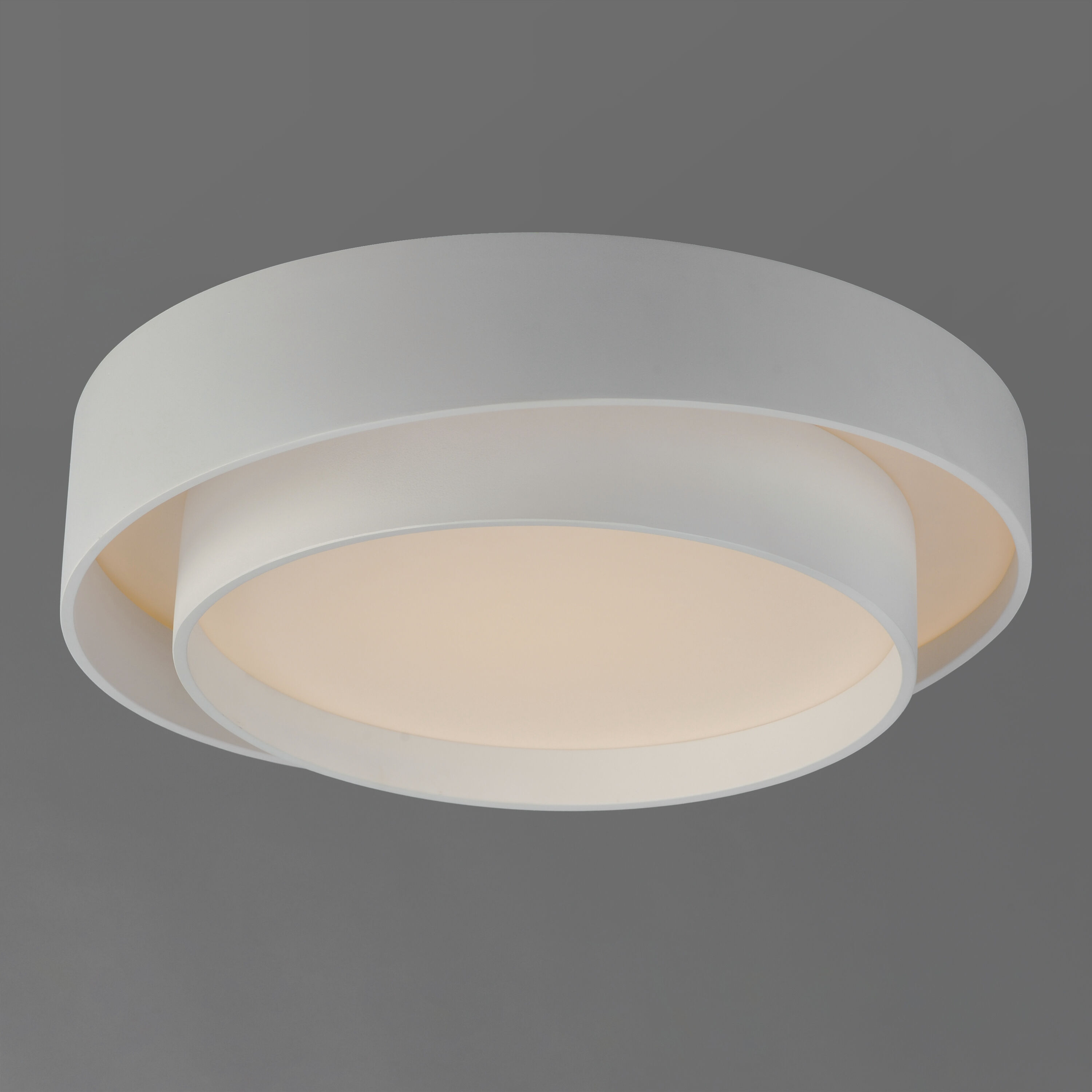 Ziggurat LED 19.75 inch White Flush Mount Ceiling Light