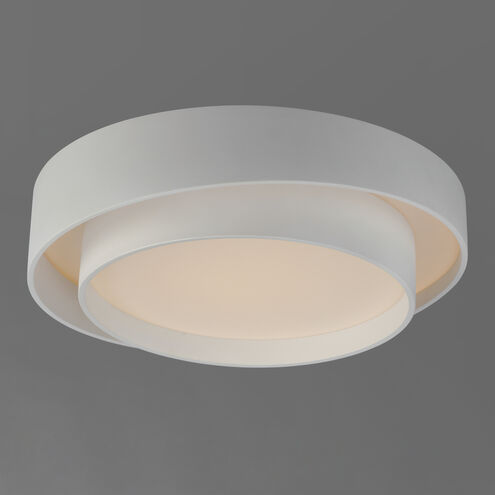 Ziggurat LED 19.75 inch White Flush Mount Ceiling Light