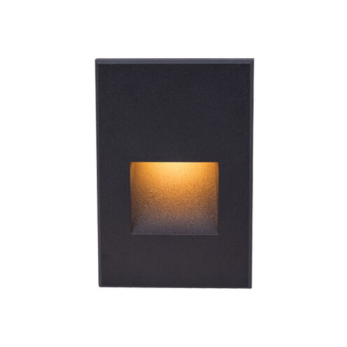 Tyler 120 3.8 watt Black Step and Wall Lighting in Amber, WAC Lighting