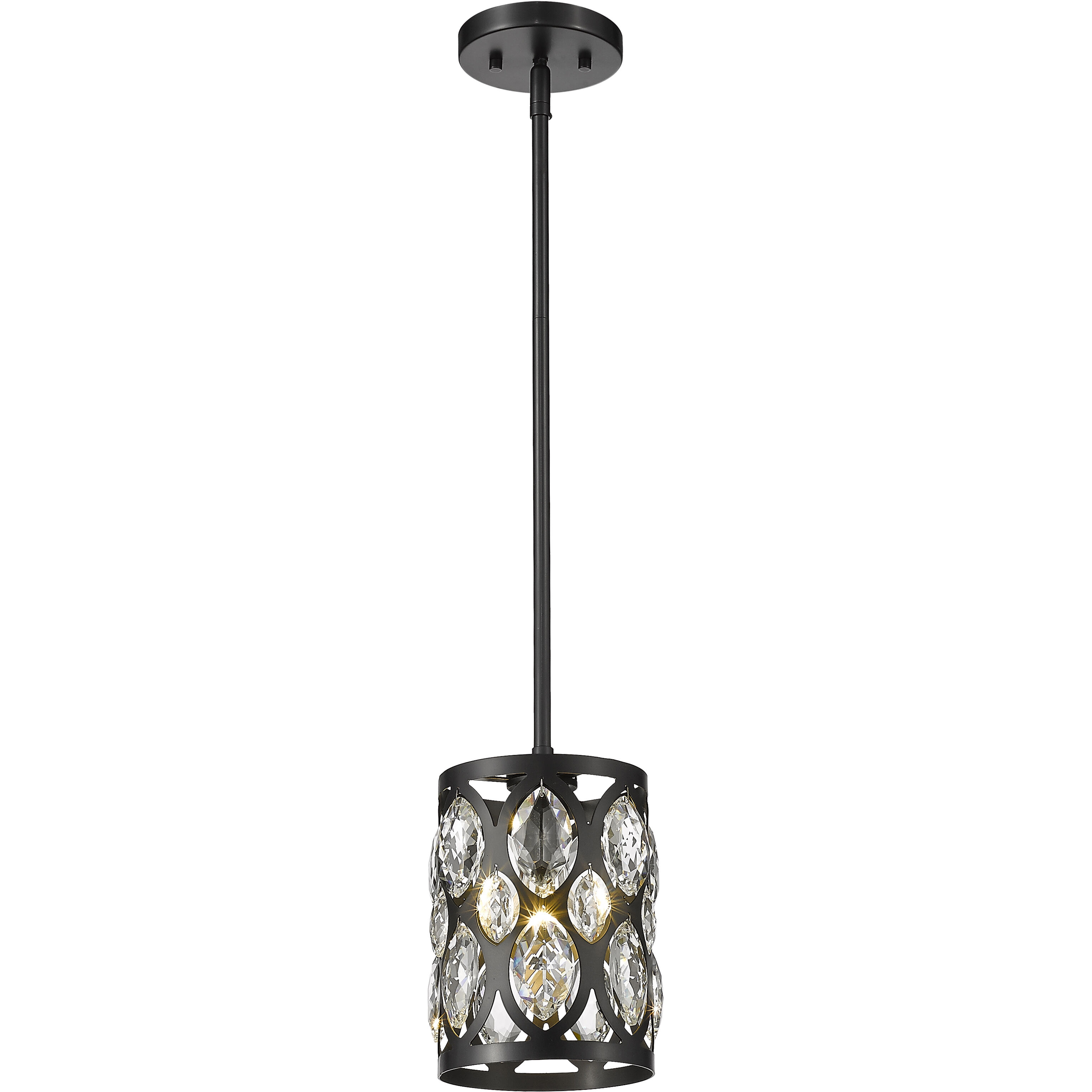 Dealey 1 Light 6.25 inch Matte Black Pendant Ceiling Light