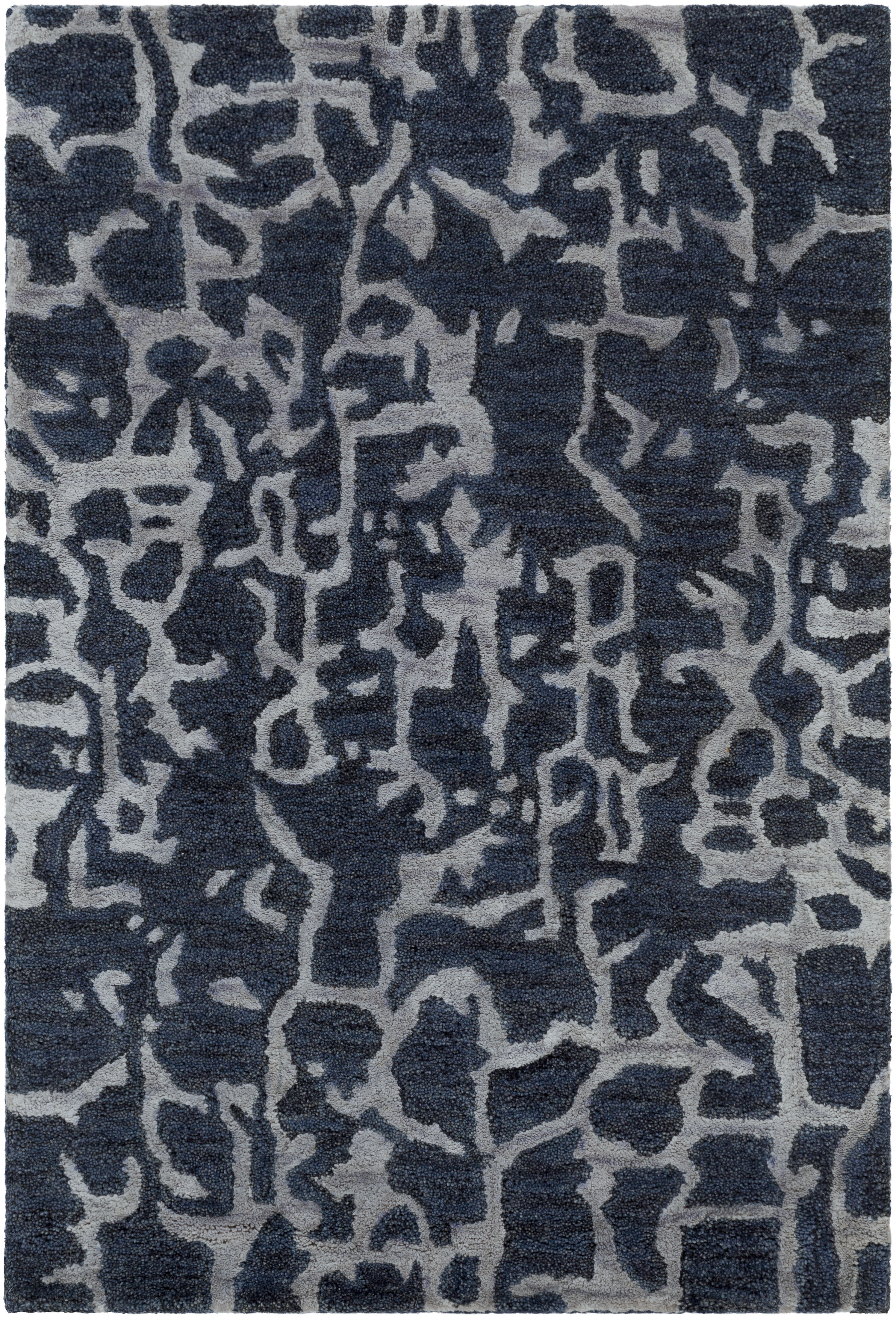 Banshee 36 X 24 inch Dark Blue Rug in 2 x 3, Rectangle