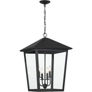 Noble Hill 4 Light 19 inch Sand Coal Outdoor Chain Hung, Great Outdoors