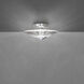Signature Origami LED 12 inch Polished Chrome Semi-Flush Mount Ceiling Light, Schonbek Signature