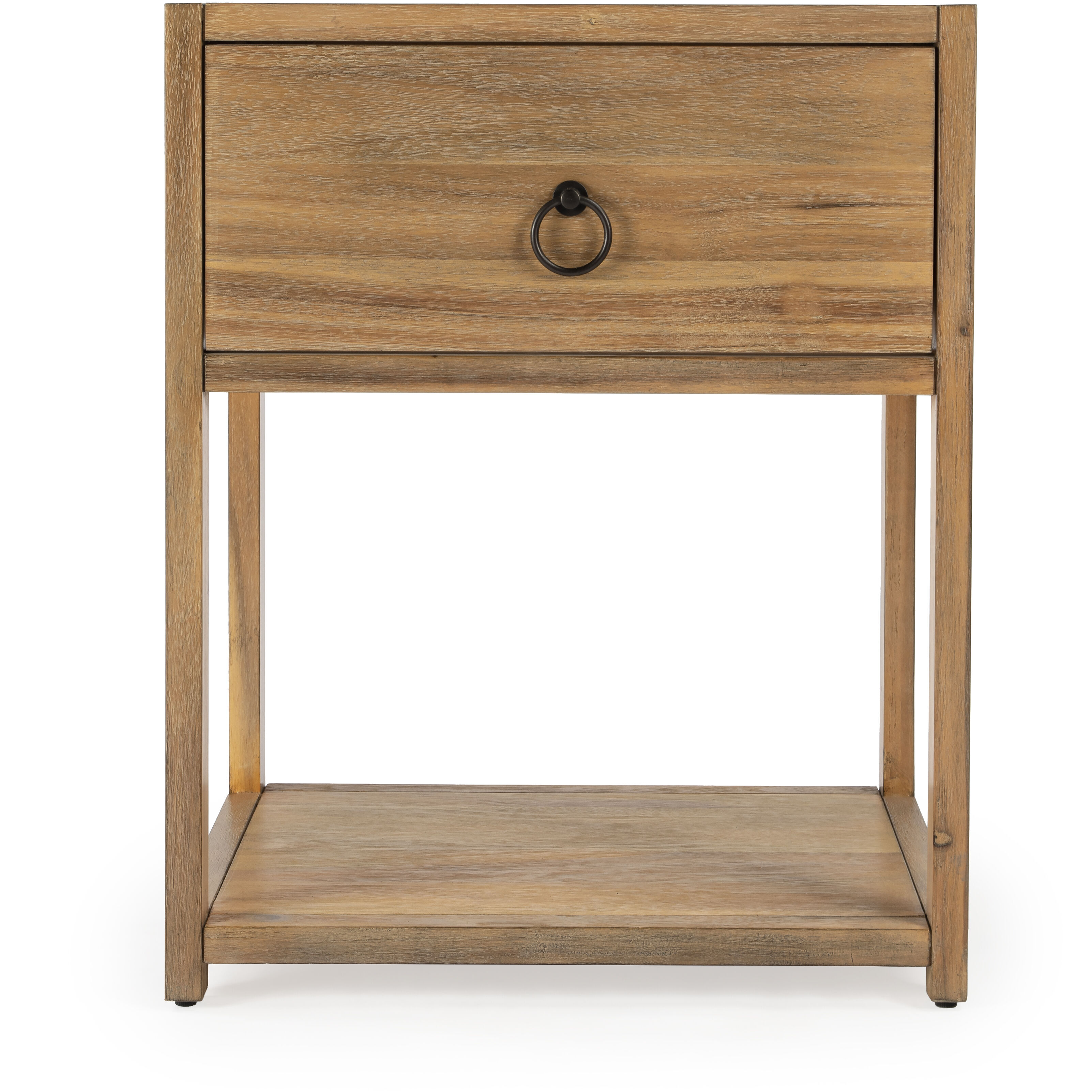 Lark Natural Wood End Table in Light Brown