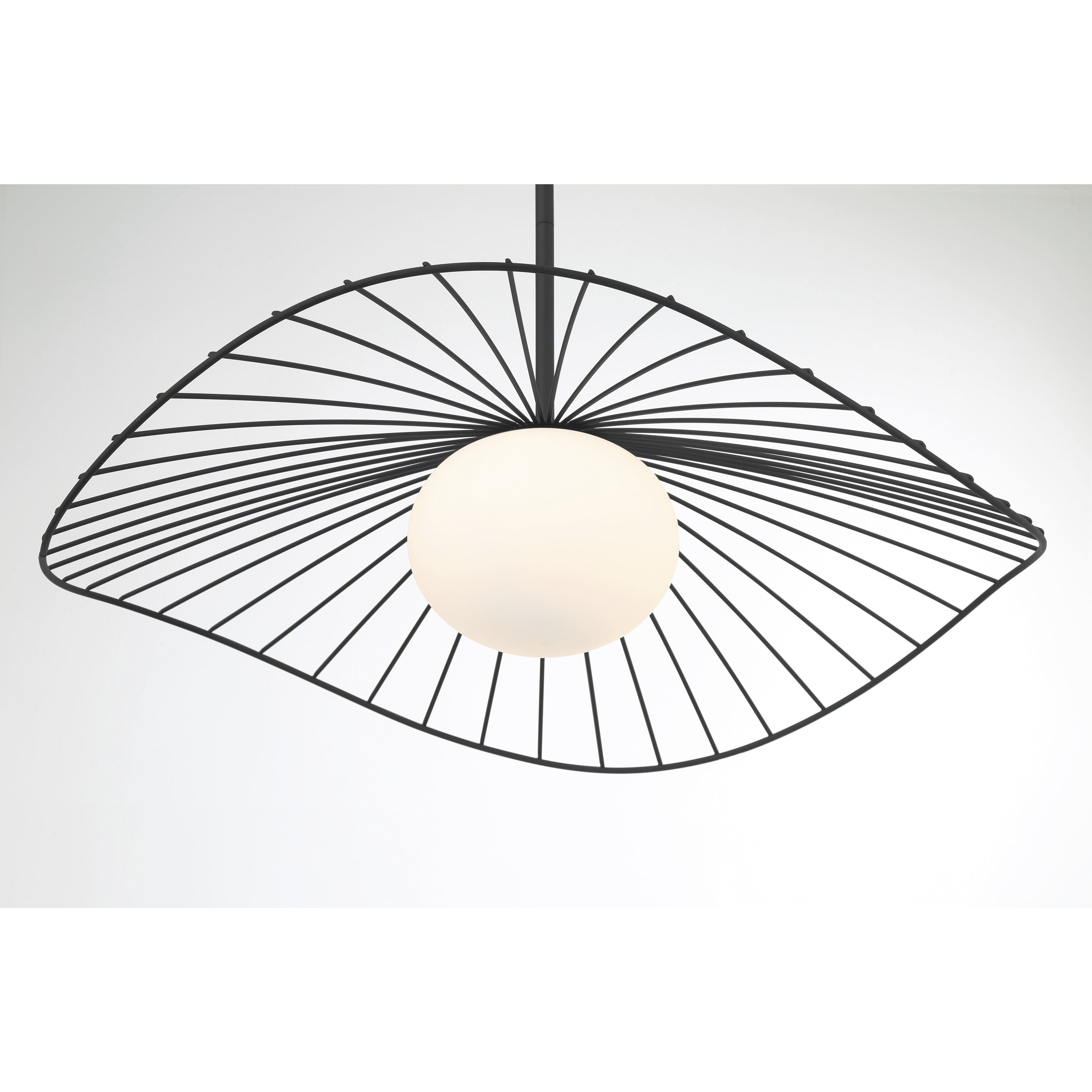 Langley 1 Light 24 inch Dark Matte Black Pendant Ceiling Light