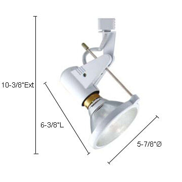 Deco 1 Light 120V Satin Chrome Track Lighting Ceiling Light