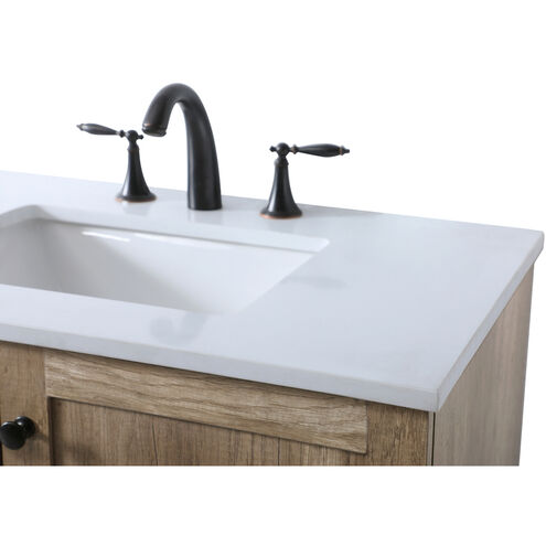 Soma 84 X 19 X 34 inch Natural Oak Vanity Sink Set