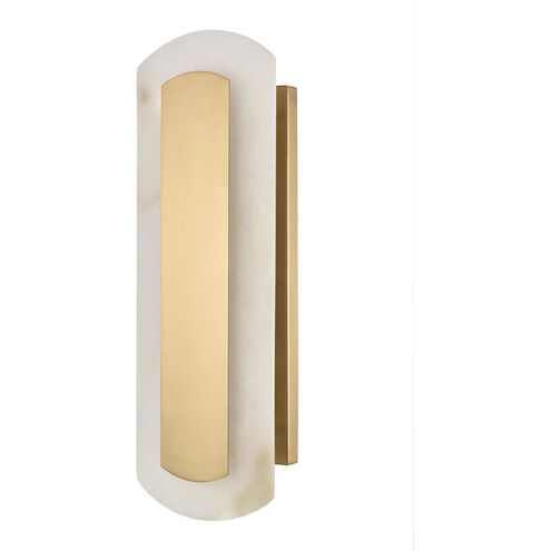 Lanza 2 Light 6.25 inch Natural with Aged Brass Sconce Wall Light