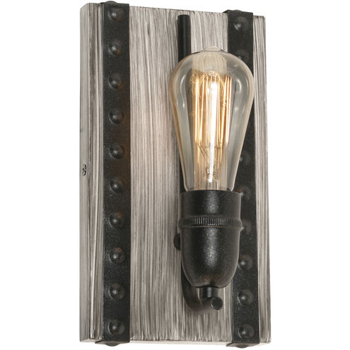 Noah 1 Light 6 inch Distressed Grey Wall Sconce Wall Light