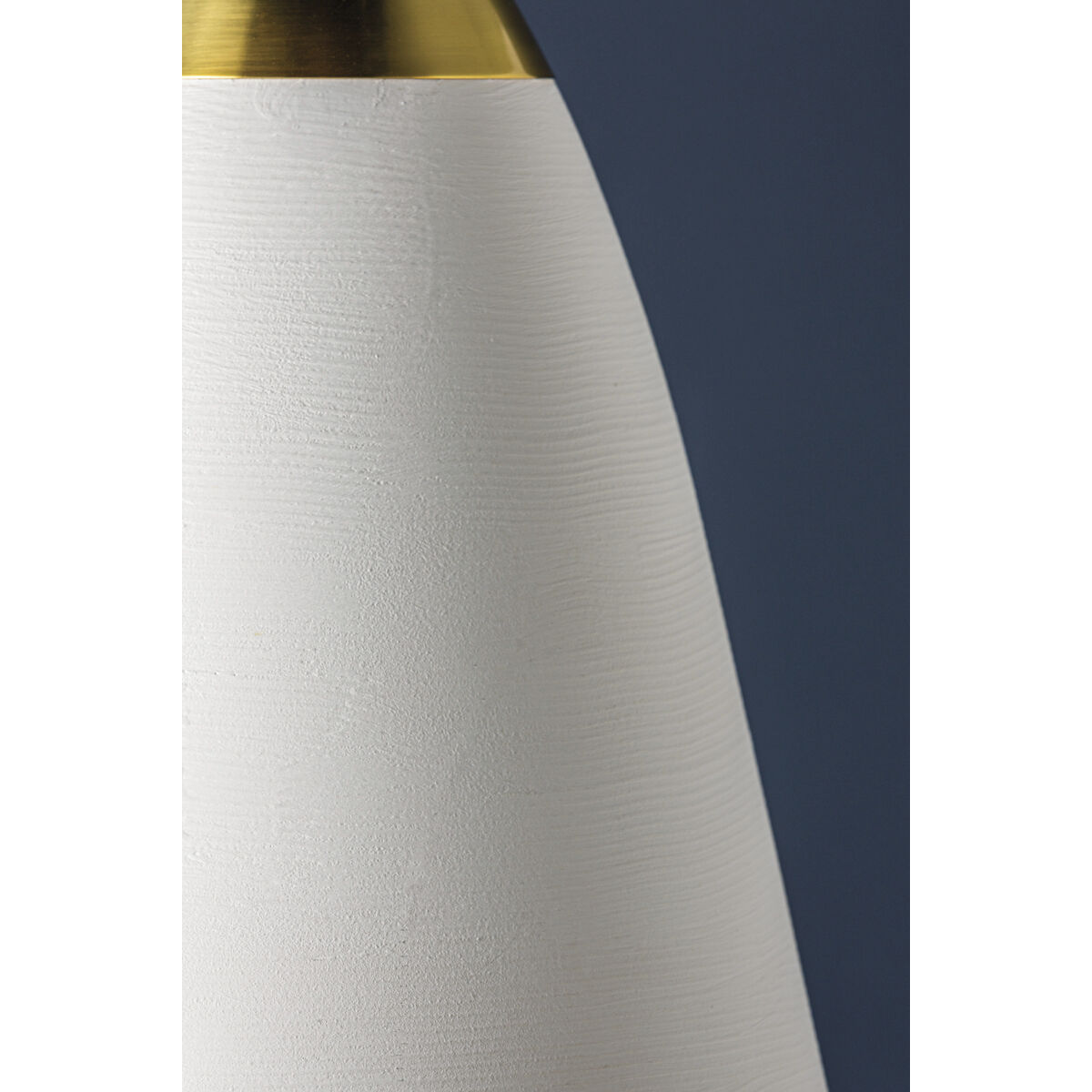 Bronson 1 Light 13.25 inch Aged Brass/White Plaster Pendant Ceiling Light