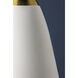 Bronson 1 Light 13.25 inch Aged Brass/White Plaster Pendant Ceiling Light