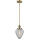 Franklin Restoration Geneseo LED 7 inch Brushed Brass Mini Pendant Ceiling Light, Franklin Restoration