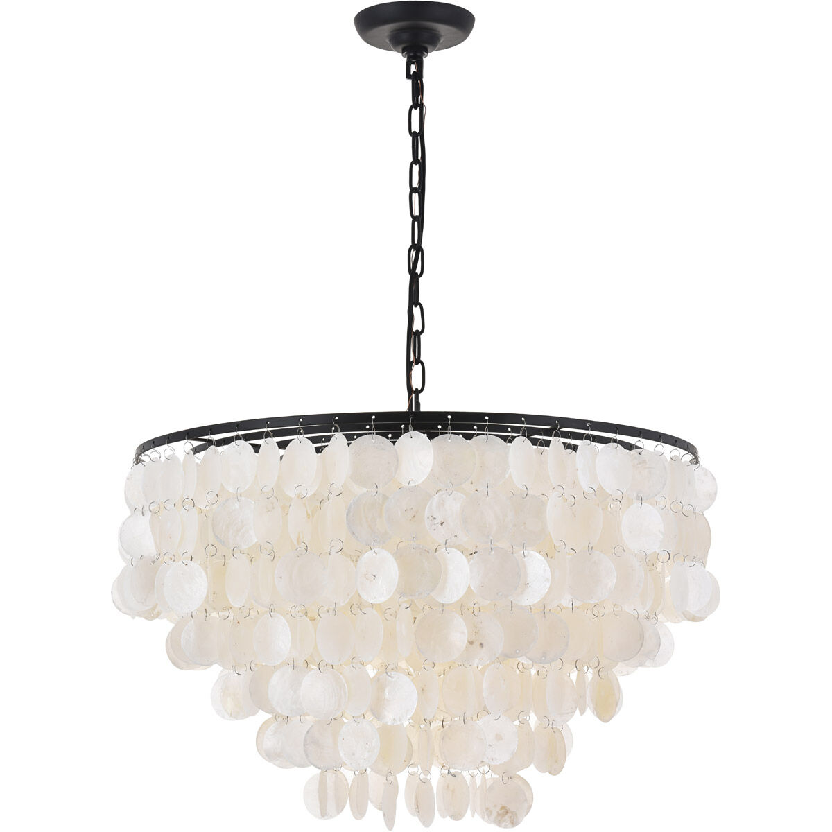 Selene 6 Light 26 inch Black Pendant Ceiling Light