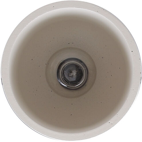 Jack 1 Light 6 inch Matte Black Pendant Ceiling Light in White Cement