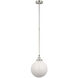 Chapman & Myers Parkington LED 10 inch Polished Nickel Globe Pendant Ceiling Light
